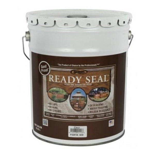 Ready Seal 7966179 5 gal Exterior Wood Stain & Sealer; Clear, Ready Seal, Mfr#: 7966179