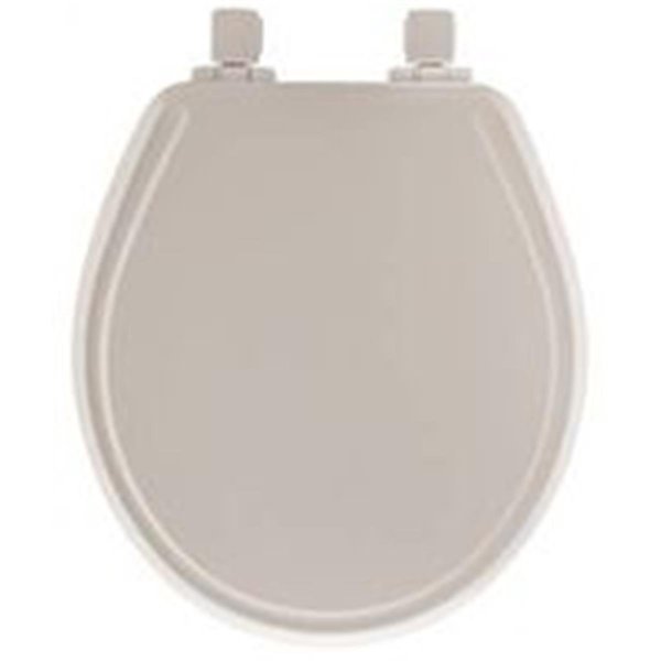 Round Toilet Seat - Wood White, Chesterfield Leather, Mfr#: CH1849313