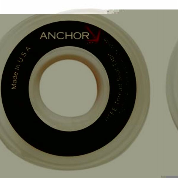 102-1-2X520PTFE-YEL 0.5 x 520 in. Gas Line Thread Sealant Tapes Yellow, Anchor, Mfr#: 102-1/2X520PTFE-YEL