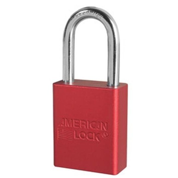 Keyed Alike Safety Padlock with 1.5 in. Shackle; Red - Pack of 6, Light House Beauty, Mfr#: LI1402600