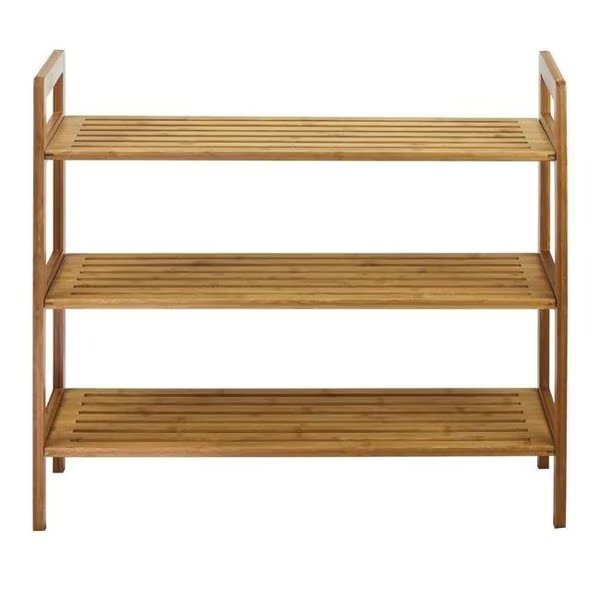 Oceanstar 3SR1651 3-Tier Bamboo Shoe Rack; Natural, Oceanstar, Mfr#: 3SR1651