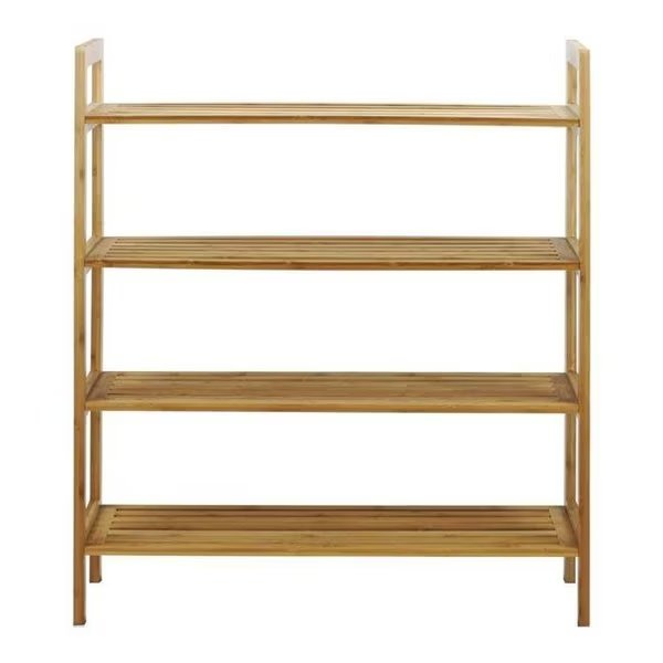 Oceanstar 4SR1668 4-Tier Bamboo Shoe Rack; Natural, Oceanstar, Mfr#: 4SR1668