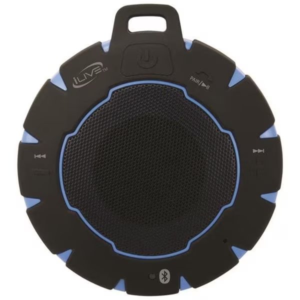 Waterproof Bluetooth Speaker; Black & Blue, Fivegears, Mfr#: FI781918