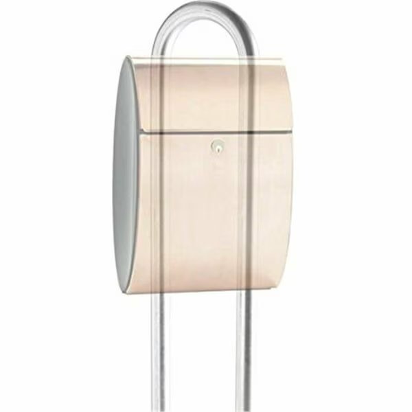 Allux Steel Mailbox Stand Post, Black, Qualarc, Mfr#: STD-1007-BK