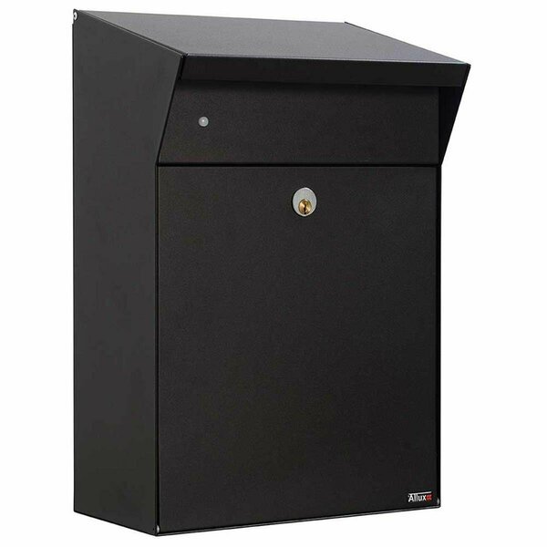 Allux Bjorn Wall Mounted Parcel Box, Black, Qualarc, Mfr#: ALX-BWP