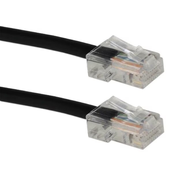 250 ft. Cat6 Gigabit Solid Black Patch Cord with Poe Support, Qvs, Mfr#: CC715N-250BK