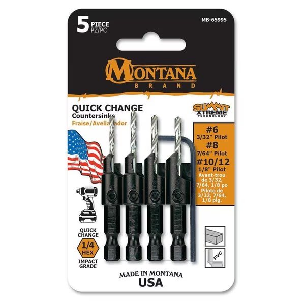 Power Groove Countersink Set, Montana, Mfr#: MO436321
