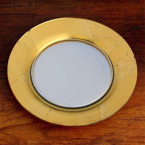 Gilt Eclipse Dinner Plate, Silver & Gold, Fastfood, Mfr#: FA2644113