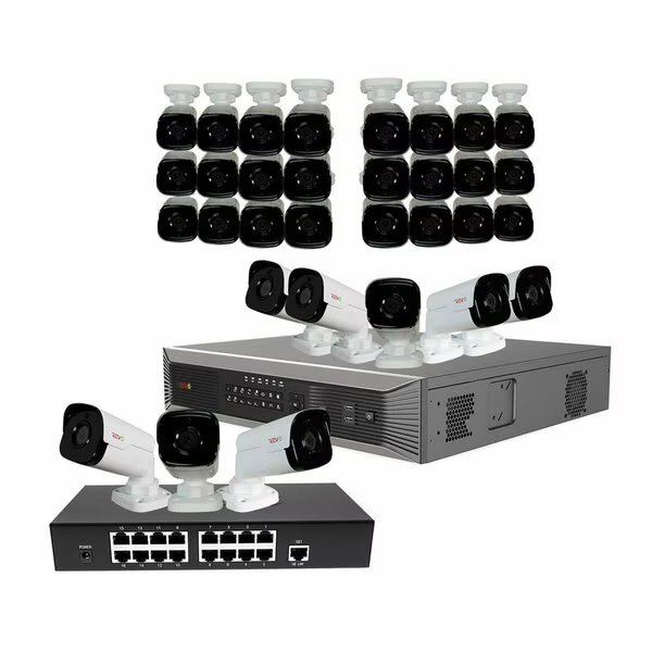 Ultra Plus HD 32 Channel 4TB NVR Surveillance System with 32 x 4 Megapixel Bullet Cameras, Revo America, Mfr#: RUP321B32G-8T