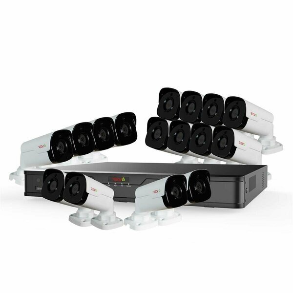 Ultra HD 16 Channel 4TB NVR Surveillance System with 16 x 4 Megapixel Cameras, Revo America, Mfr#: RU162B16G-4T