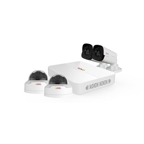 Revo America RU42MD2GB2G-1T Ultra HD 4 Channel 1TB NVR Surveillance System with 4 x 4 Megapixel Cameras, Revo America, Mfr#: RU42MD2GB2G-1T