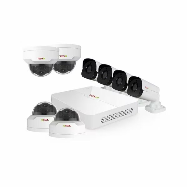 Ultra HD 8 Channel 2TB NVR Surveillance System with 8 x 4 Megapixel Cameras, Revo America, Mfr#: RU82MD4GB4G-2T