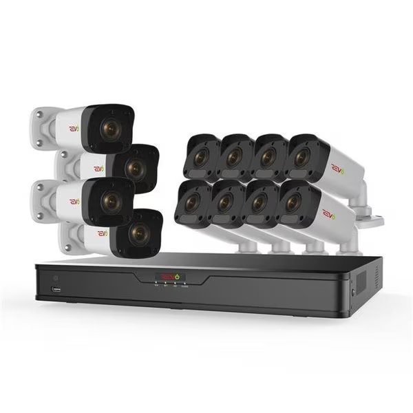 Revo America RU162B12E-3T Ultra HD 16 Channel 3TB NVR Surveillance System with 12 x 2 Megapixel Cameras, Revo America, Mfr#: RU162B12E-3T