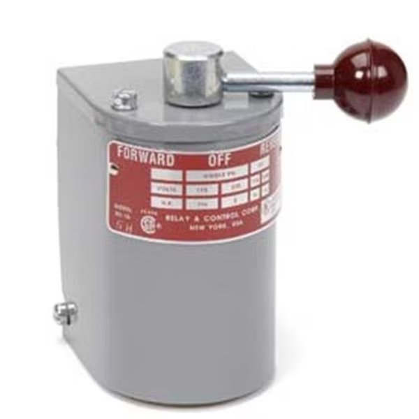 Relay & Control RS-1A-SH Single Phase Only Reversing Drum Control with Steel Handle, Relay & Control, Mfr#: RS-1A-SH