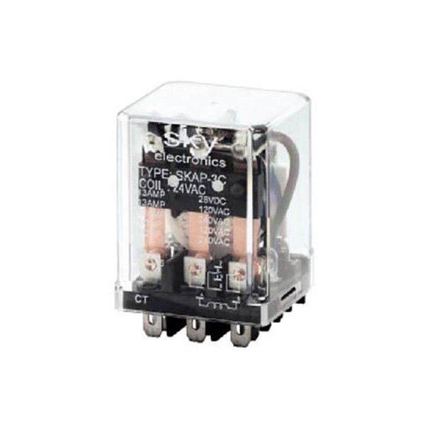 120V AC Coil 8 Pin Square Base Plug-in Relays, Relay And Control, Mfr#: RE439873