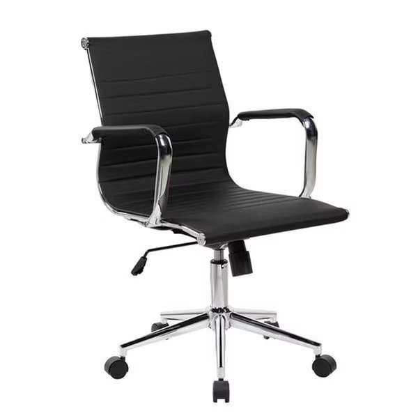 Techni Mobili RTA-4602-BK Modern Medium Back Executive Office Chair; Black - 35-39.5 x 23 x 23 in., Techni Mobili, Mfr#: RTA-4602-BK