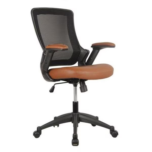 Techni Mobili RTA-8030-BRN 19-23.5 in. Mid-Back Mesh Task Office Chair with Height Adjustable Arms; Brown, Techni Mobili, Mfr#: RTA-8030-BRN