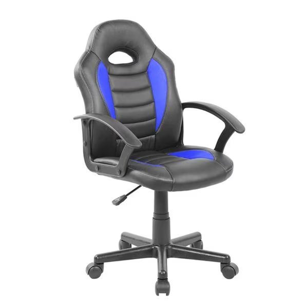 Techni Mobili RTA-KS40-BL Kids Gaming & Student Racer Chair with Wheels; Blue - 35.25-39.25 x 22 x 21.25 in., Techni Mobili, Mfr#: RTA-KS40-BL