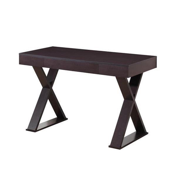 Trendy Writing Desk with Drawer, Espresso - 30 x 47.2 x 22 in., Back2Basics, Mfr#: BA2647839