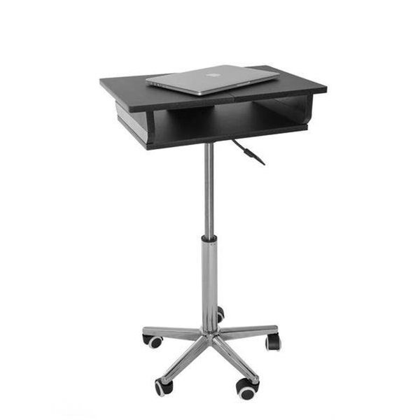 Techni Mobili RTA-B006-GPH06 Folding Table Laptop Cart; Graphite - 26-35.75 x 20.75 x 14.25 in., Techni Mobili, Mfr#: RTA-B006-GPH06