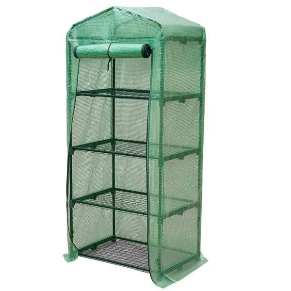 Genesis GEN-4PE 4 Tier Portable Rolling Greenhouse with Opaque Cover, Genesis, Mfr#: GEN-4PE