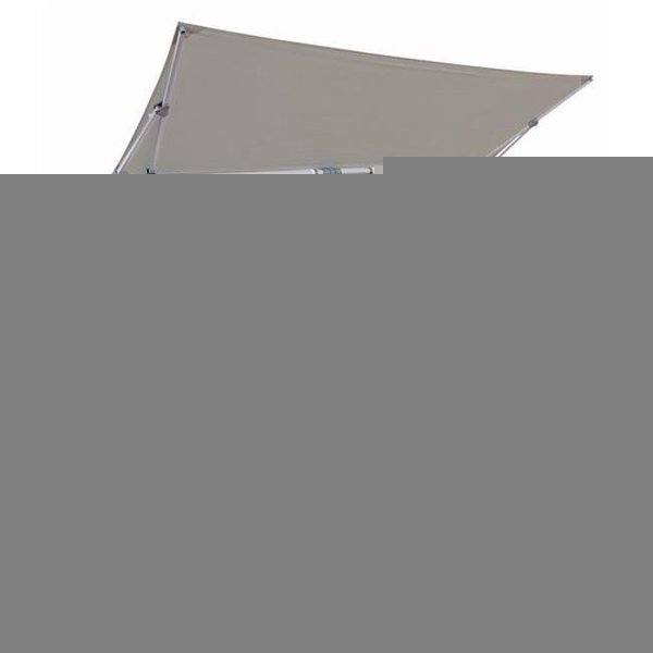Capri SSBU-5X7RT5T-P0104 4.95 x 6.93 ft. Rectangular Balcony Umbrella; Platinum & Stone Finish, Capri, Mfr#: SSBU-5X7RT5T-P0104