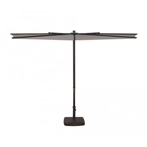 9 ft. Amelia Half Umbrella, P0104 Stone, Gan Eden, Mfr#: GA2650440