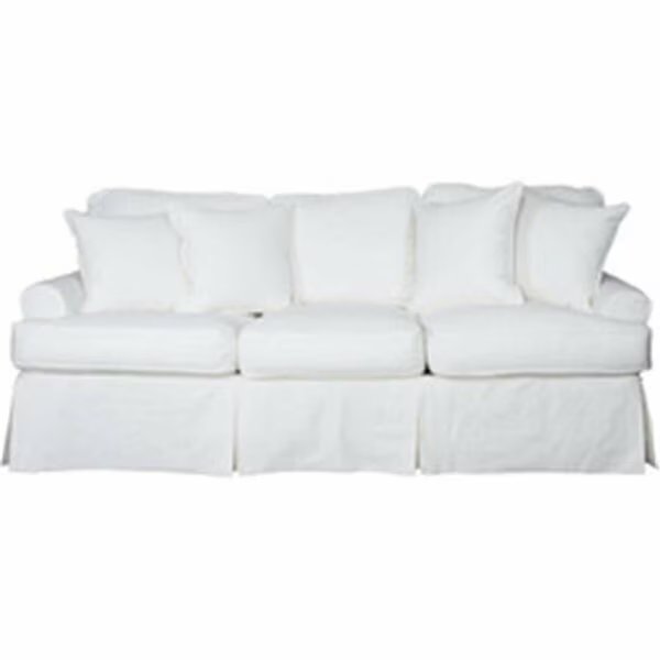 Horizon Slipcovered Sofa White, Sunset Trading, Mfr#: SU-117600-423080