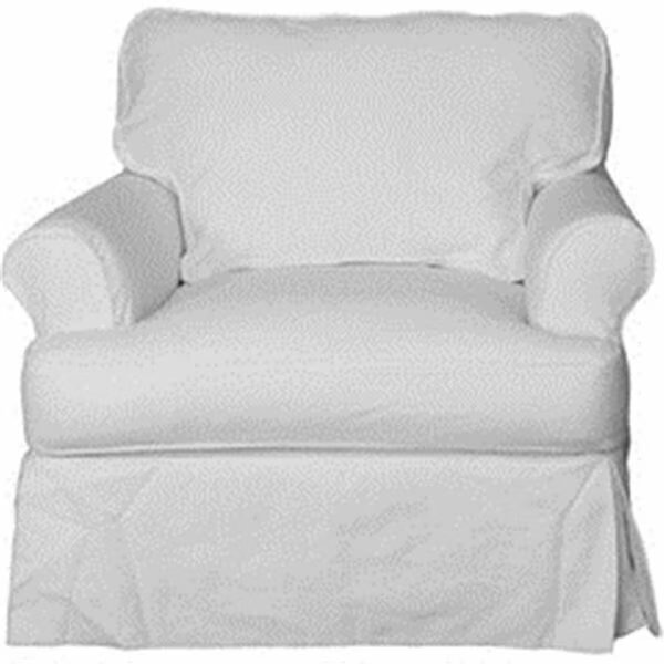 Horizon Slipcovered Chair Warm White, Sunset Trading, Mfr#: SU-117620-423080