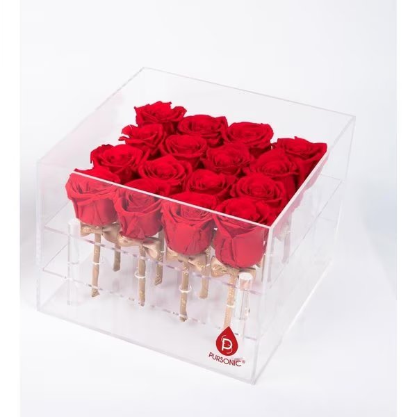 Preserved RosesRed 16 Count, Pursonic, Mfr#: PR16RD