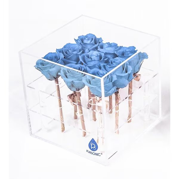 Preserved RosesBlue 9 Count, Pursonic, Mfr#: PR9BE
