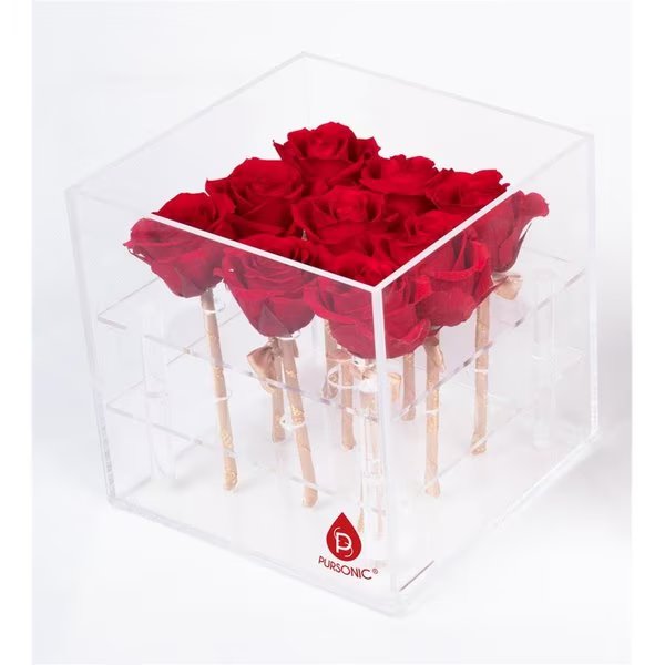 Preserved RosesRed 9 Count, Pursonic, Mfr#: PR9RD