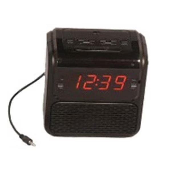 Sonnet R-1617 0.9 in. Single Day Alarm LED Clock Radio with Aux in Cord; Black, Sonnet, Mfr#: R-1617