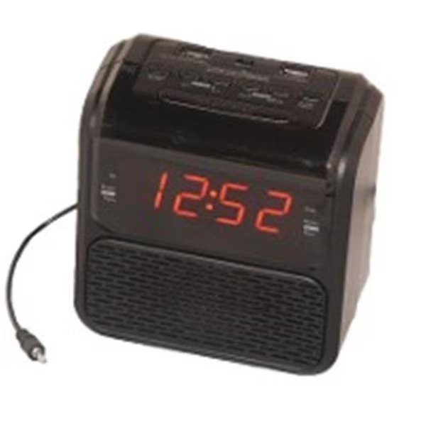 Sonnet R-2218 0.9 in. One Day Alarm Clock Radio with LED Display & 2 USB - Ports 1.0A & 3.1A, Sonnet, Mfr#: R-2218