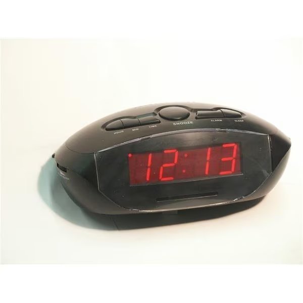 Sonnet Industries R-1695 0.9 in. LED Radio Clock with Aux Cord, Sonnet Industries, Mfr#: R-1695