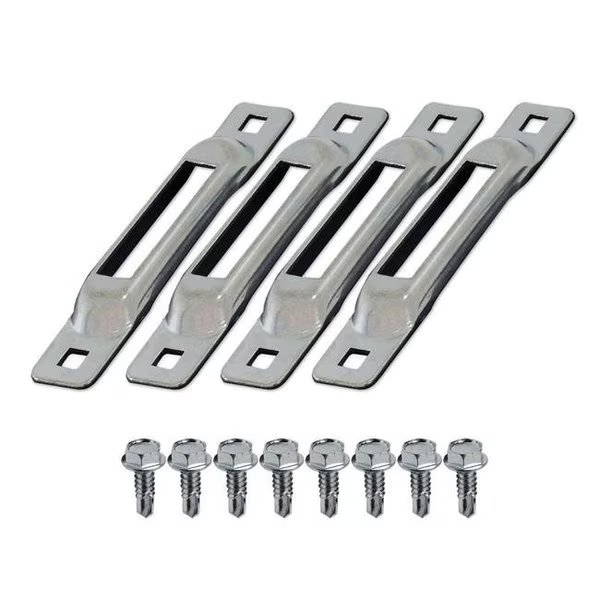 Snap-Loc SLSZ4FS Self-Drilling Screws E-Track Single Strap Anchors - Zinc Plated; Pack of 4, Snap-Loc, Mfr#: SLSZ4FS