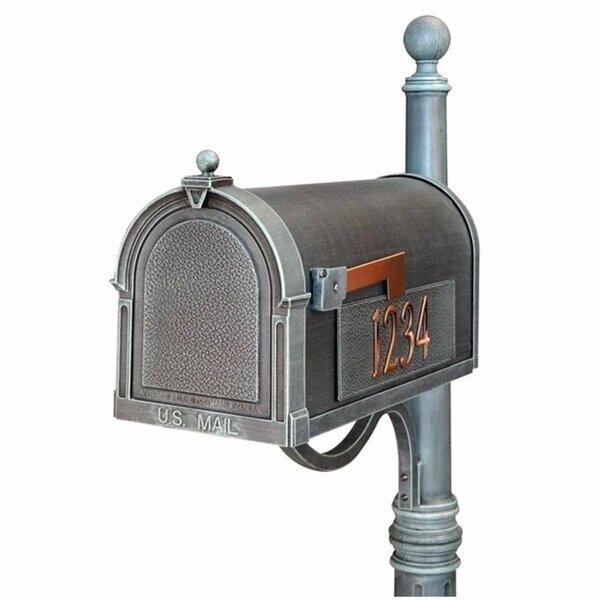 Berkshire Curbside Mailbox with Side Numbers - Verde Green, Special Lite Products, Mfr#: SCB-1015-MP-VG