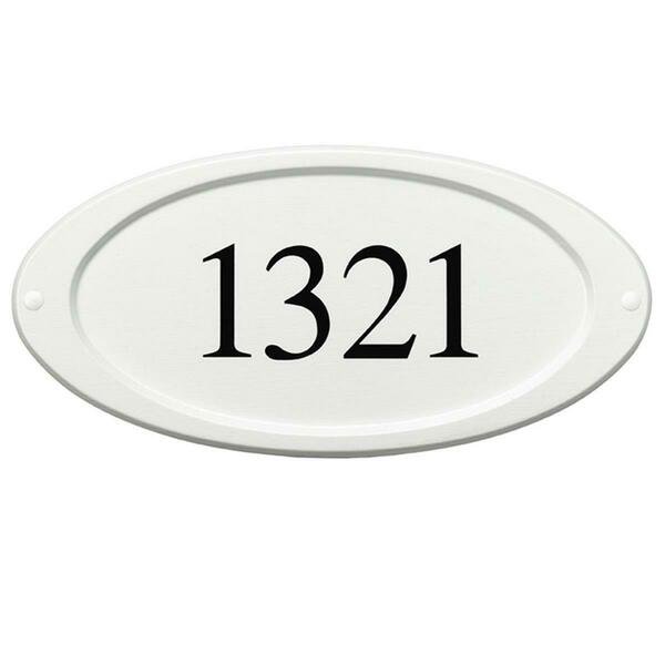 Classic Address Plaque, White, Special Lite Products, Mfr#: SAP-4180-WH