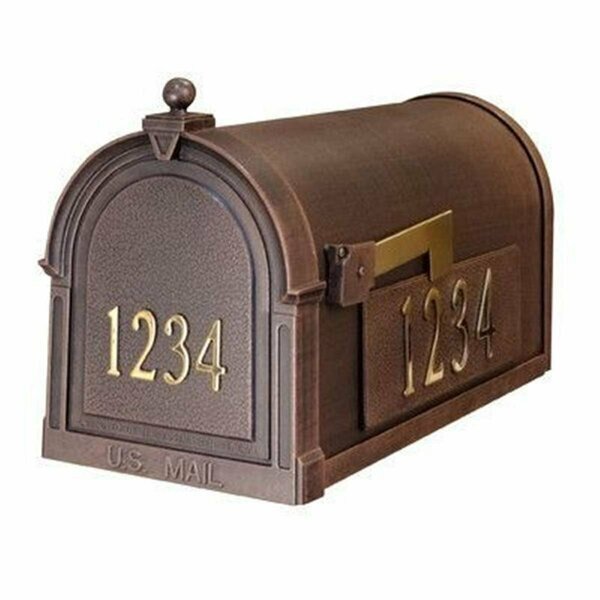 Berkshire Curbside Mailbox with Front Numbers, Oil Rubbed Bronze, Special Lite Products, Mfr#: SCB-1015-FN-ORB