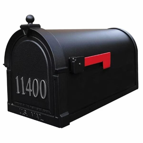 Berkshire Curbside Mailbox with Front Numbers, Mocha, Special Lite Products, Mfr#: SCB-1015-FN-MOC