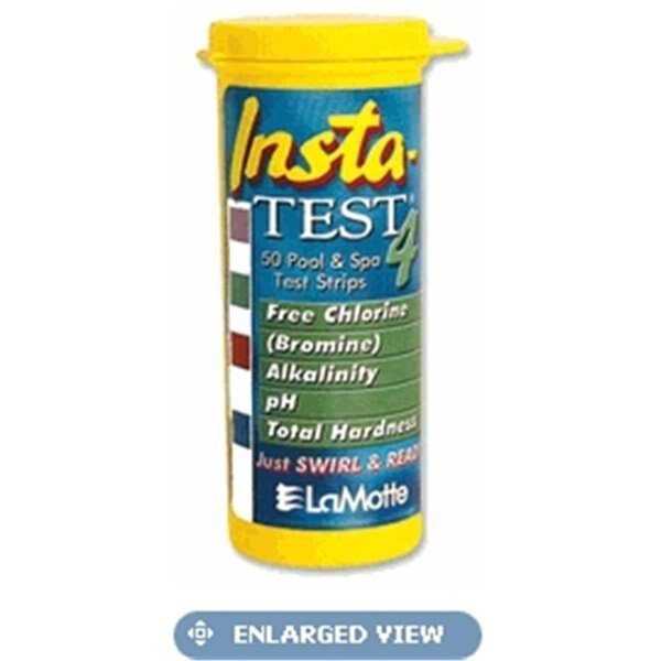 La Motte 3029-12 Insta-Test Test Strips with Chlorine; Bromine & PH & Alkaline & Hardness; 50 Count, La Motte, Mfr#: 3029-12