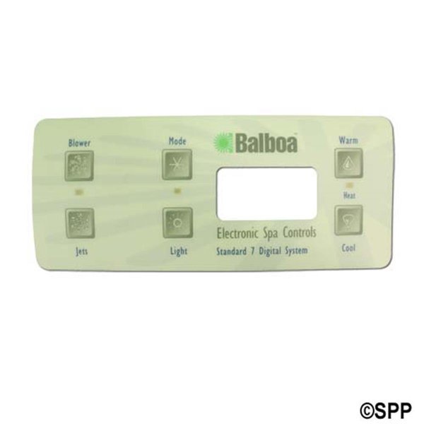 Serial Standard 6-Button Spa Side Overlay for 54144, Backseat, Mfr#: BA1414039