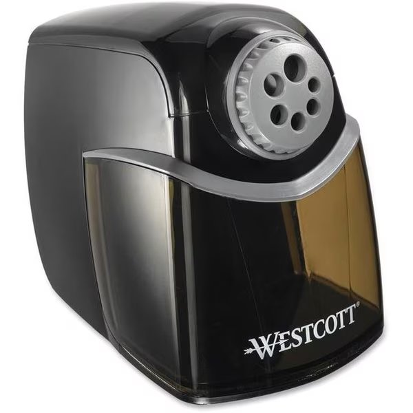 Westcott ACM16681 iPoint Heavy-Duty School Pencil Sharpener; Gray Black, Westcott, Mfr#: ACM16681