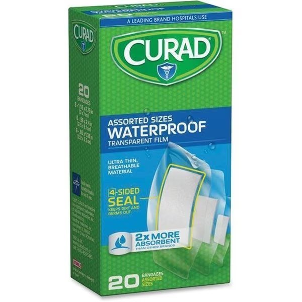 Curad MIICUR5108 Assorted Waterproof Bandages - Clear, Curad, Mfr#: MIICUR5108
