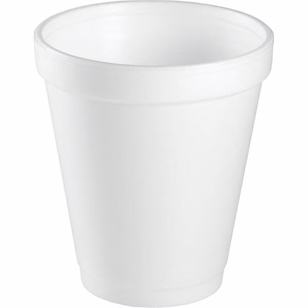 8 oz Insulated Foam Drinking Cups, White, 1000PK, Dart Container, Mfr#: DCC8J8CT