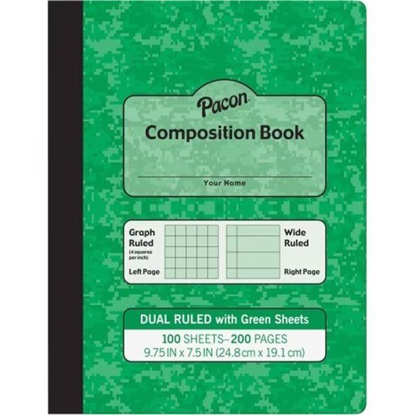 Pacon Corporation  Pacon Dual Ruled Composition Book, Roomfactory, Mfr#: RO1190385
