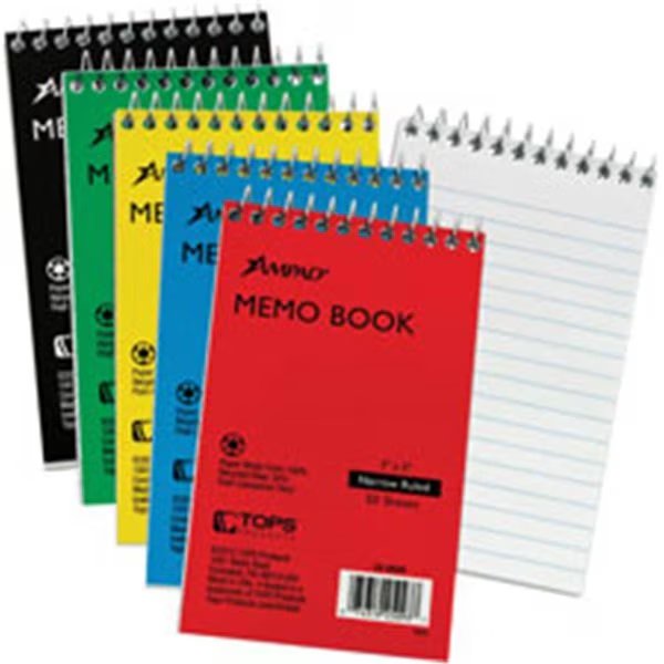 Tops TOP25093BD Ampad Memo Book; White, Tops, Mfr#: TOP25093BD