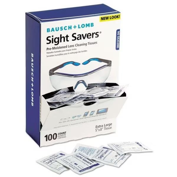 Bausch & Lomb BAL8574GMCT Sight Savers Premoistened Lens Cleaning Tissues, Bausch + Lomb, Mfr#: BAL8574GMCT