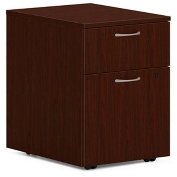 15 in. 2 x Box & File Mod Pedestal Mobile Pedestal Drawer - Steel Ball Bearing, Mahogany, Seatsolutions, Mfr#: SE2483470