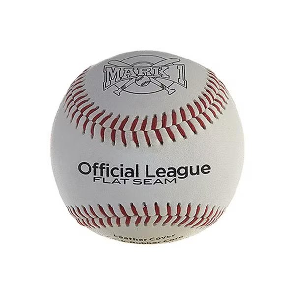 Mark 1 Official League Flat-Seam Baseballs, Pack of 12, 12PK, Ssn, Mfr#: BSOLBFS